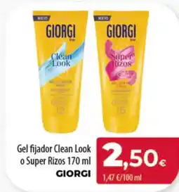 Spar Tenerife GIORGI Gel fijador Clean Look o Super Rizos oferta