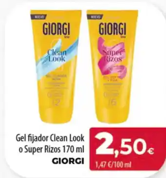 Spar Tenerife GIORGI Gel fijador Clean Look o Super Rizos oferta