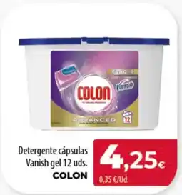 Spar Tenerife COLON Detergente cápsulas Vanish gel 12 uds. oferta