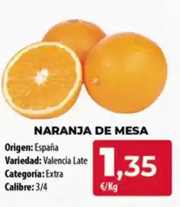 Spar Tenerife Naranja de mesa oferta