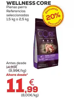 Kiwoko WELLNESS CORE Pienso perro Referencias seleccionadas oferta