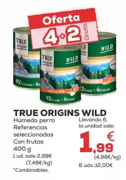 Kiwoko TRUE ORIGINS WILD Húmedo perro Referencias seleccionadas Con frutas oferta