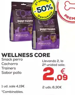 Kiwoko WELLNESS CORE Snack perro Cachorro Trainers Sabor pollo oferta