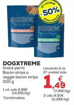 Kiwoko DOGXTREME Snack perro Bacon strips o veggie bacon strips oferta