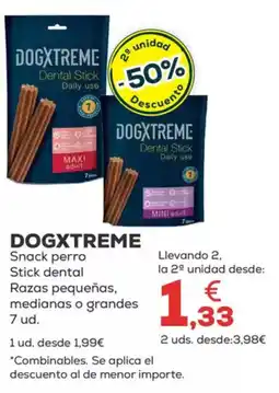 Kiwoko DOGXTREME Snack perro Stick dental Razas pequeñas, medianas o grandes oferta