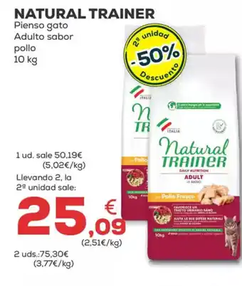 Kiwoko NATURAL TRAINER Pienso gato Adulto sabor pollo oferta