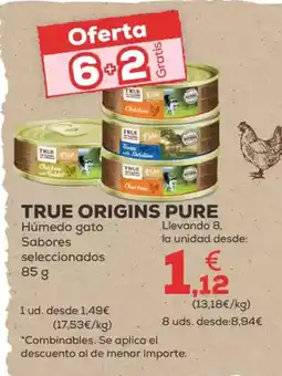 Kiwoko TRUE ORIGINS PURE Húmedo gato Sabores seleccionados oferta