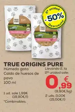 Kiwoko TRUE ORIGINS PURE Húmedo gato Caldo de huesos de pavo oferta