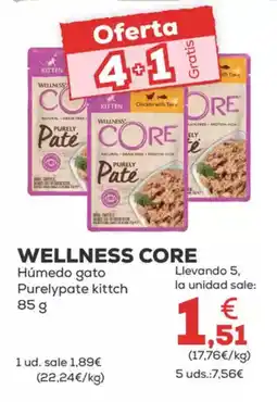 Kiwoko WELLNESS CORE Húmedo gato Purelypate kittch oferta