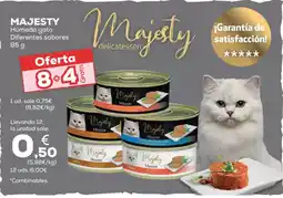 Kiwoko MAJESTY Húmedo gato Diferentes sabores oferta