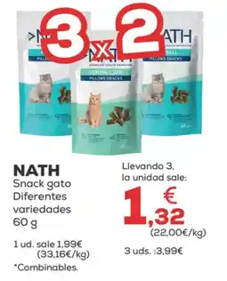 Kiwoko NATH Snack gato Diferentes variedades oferta