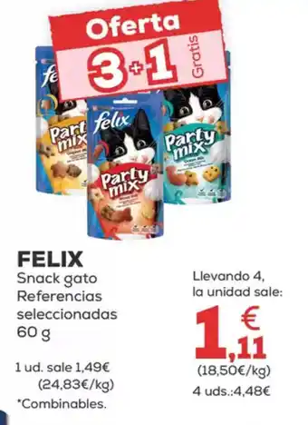 Kiwoko FELIX Snack gato Referencias seleccionadas oferta