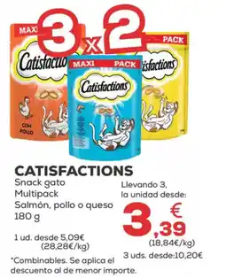 Kiwoko CATISFACTIONS Snack gato Multipack Salmón, pollo o queso oferta
