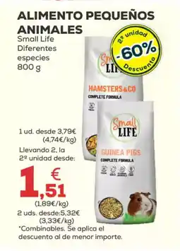 Kiwoko SMALL LIFE Alimento pequeños animales diferentes especies oferta