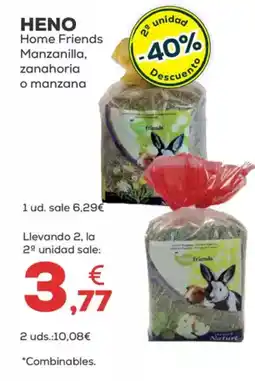 Kiwoko Heno home friends manzanilla, zanahoria o manzana oferta