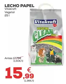 Kiwoko VITAKRAFT Lecho papel vegetal oferta