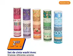 Action Set de cinta washi Avec oferta