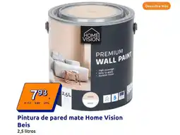 Action HOME VISION Pintura de pared mate Beis oferta