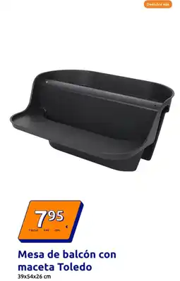 Action Mesa de balcón con maceta Toledo 39x54x26 cm oferta