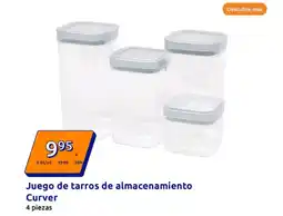 Action Juego de tarros de almacenamiento Curver oferta
