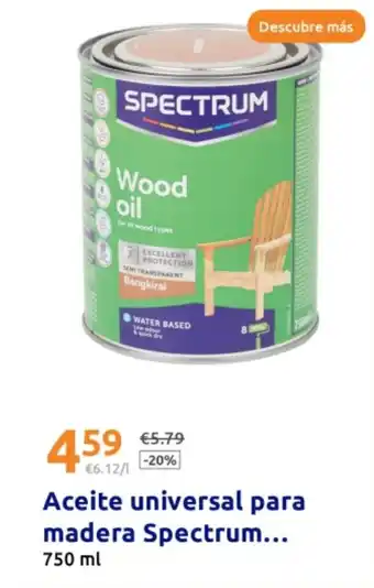 Action SPECTRUM Aceite universal para madera oferta