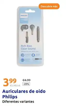 Action PHILIPS Auriculares de oído oferta
