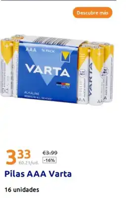 Action VARTA Pilas AAA oferta