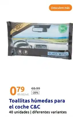 Action C&C Toallitas húmedas para el coche oferta