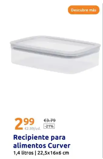 Action Recipiente para alimentos Curver oferta