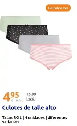 Action Culotes de talle alto oferta