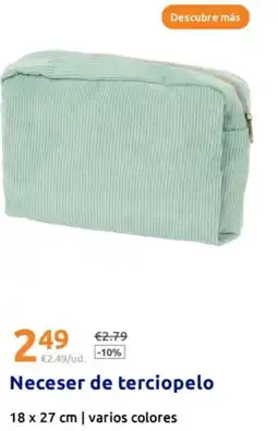 Action Neceser de terciopelo oferta