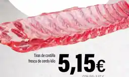 Cash Ifa Tiras de costilla fresca de cerdo oferta