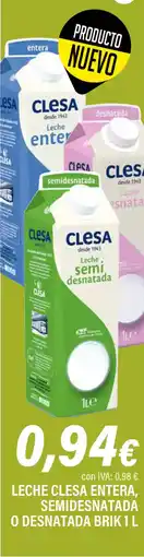 Cash Ifa Leche clesa entera, semidesnatada o desnatada oferta