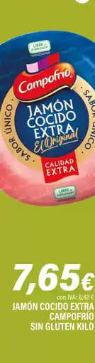 Cash Ifa CAMPOFRÍO Jamón cocido extra sin gluten oferta