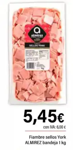 Cash Ifa ALMIREZ  Fiambre sellos York bandeja oferta