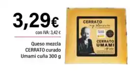 Cash Ifa CERRATO Queso mezcla curado Umami cuña oferta