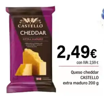 Cash Ifa CASTELLO Queso cheddar extra maduro oferta
