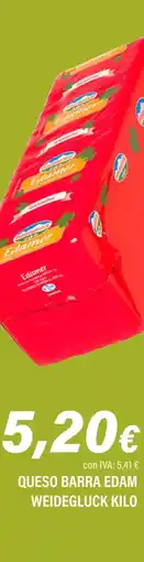 Cash Ifa Queso barra edam weidegluck oferta