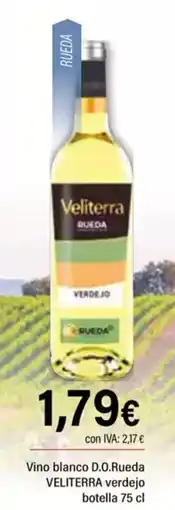Cash Ifa VELITERRA Vino blanco D.O.Rueda verdejo oferta