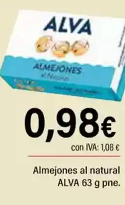 Cash Ifa ALVA Almejones al natural oferta