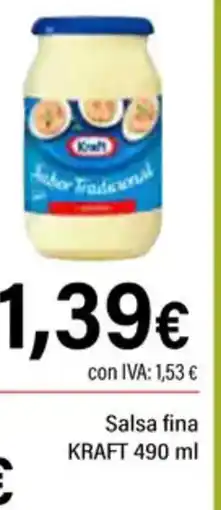 Cash Ifa KRAFT Salsa fina oferta