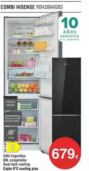 Milar Combi Hisense Rb438n4gb3 oferta