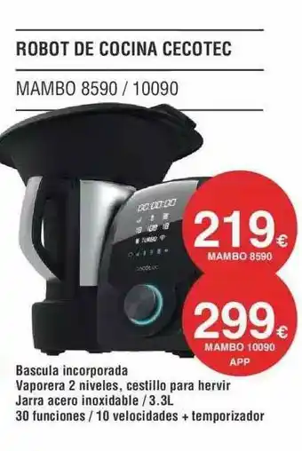 Milar Robot De Cocina Cecotec Mambo 8590 10090 oferta