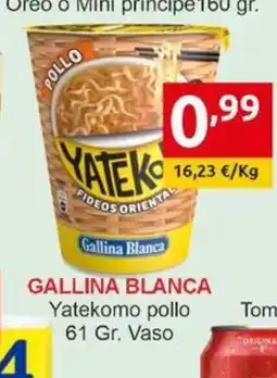 Supermercados Extremadura GALLINA BLANCA Yatekomo pollo oferta