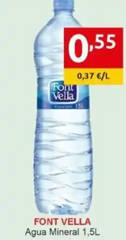 Supermercados Extremadura FONT VELLA Agua Mineral oferta