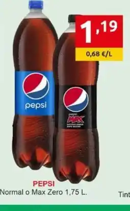Supermercados Extremadura PEPSI Normal o Max Zero oferta