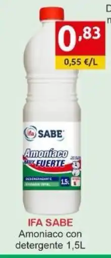 Supermercados Extremadura IFA SABE Amoniaco con detergente oferta