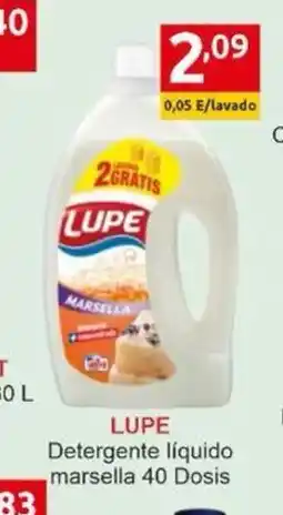 Supermercados Extremadura LUPE Detergente líquido marsella 40 Dosis oferta