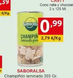Supermercados Extremadura SABORALSA Champiñón laminado oferta
