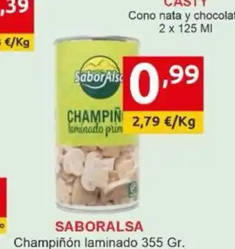 Supermercados Extremadura SABORALSA Champiñón laminado oferta